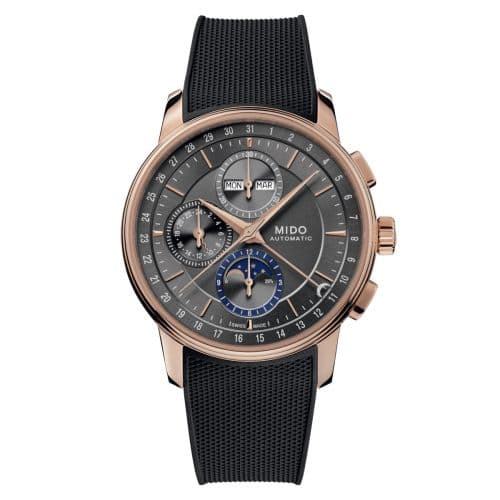 Mido Baroncelli Chronograph Moonphase Rose Gold / Silver