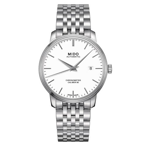 Mido Baroncelli Chronometer Stainless Steel / White / Bracelet