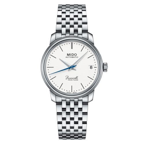 Mido Baroncelli Heritage Lady Stainless Steel / White / Bracelet