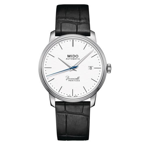 Mido Baroncelli Heritage Stainless Steel / White