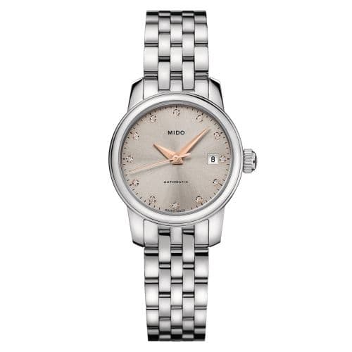 Mido Baroncelli Lady Twenty Five Stainless Steel / Grey / Bracelet