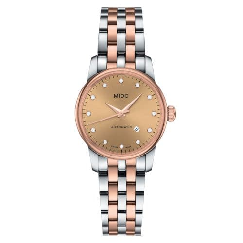 Mido Baroncelli Tradition Lady Stainless Steel - Rose Gold / Bronze / Bracelet