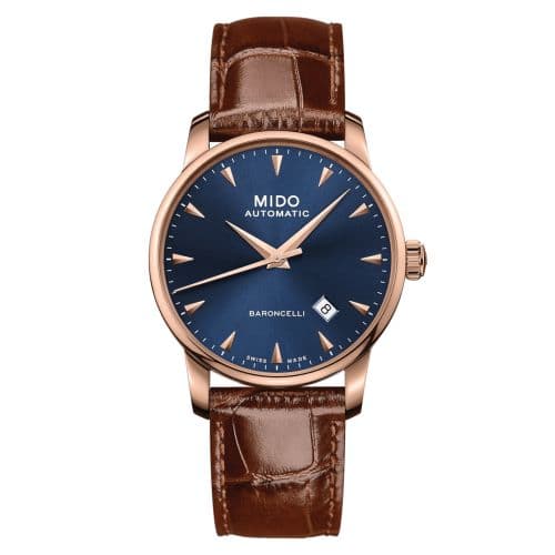 Mido Baroncelli Tradition Rose Gold / Midnight Blue