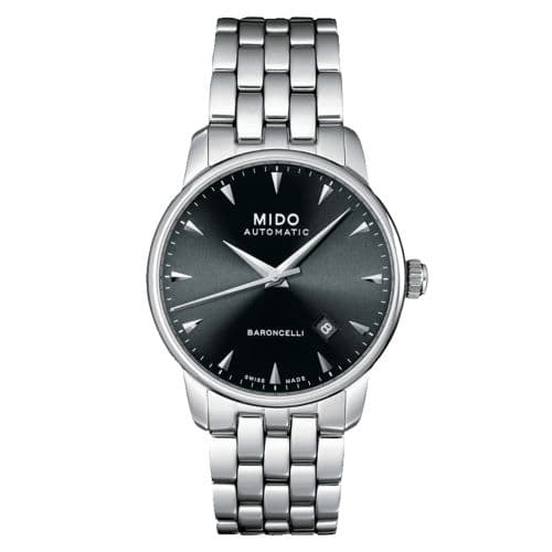 Mido Baroncelli Tradition Stainless Steel / Black / Bracelet