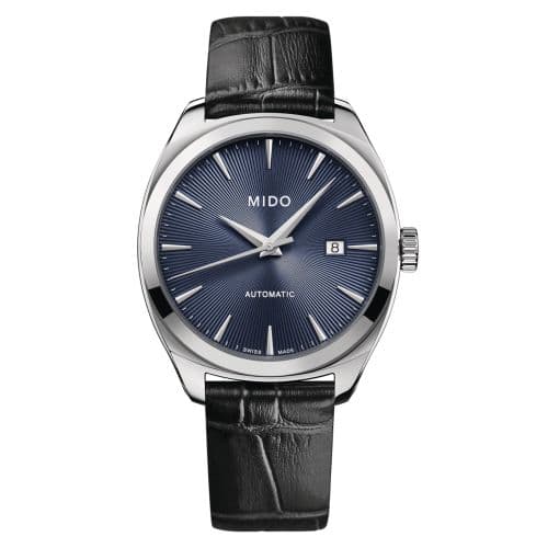 Mido Belluna Royal Gent Stainless Steel / Blue
