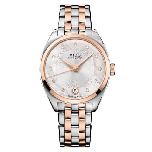 Mido Belluna Royal Lady Stainless Steel - Rose Gold / MOP / Bracelet