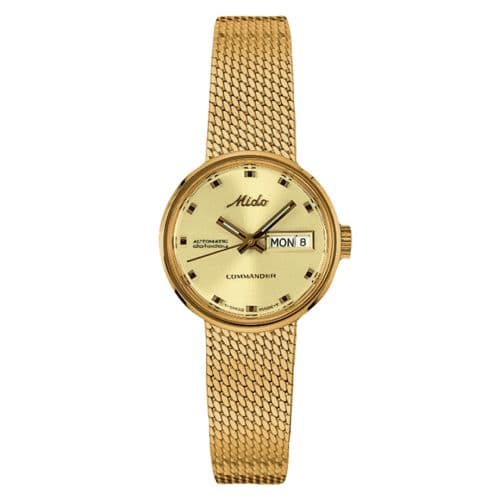 Mido Commander 1959 Lady Yellow Gold / Champagne / Bracelet