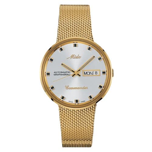 Mido Commander 1959 Yellow Gold / Silver / Bracelet