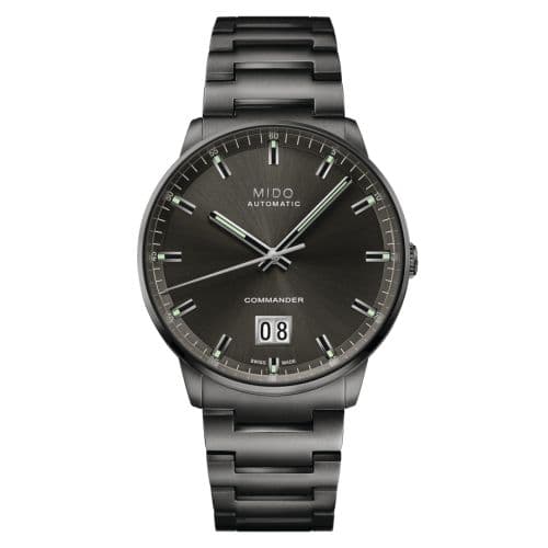 Mido Commander Big Date PVD / Grey / Bracelet