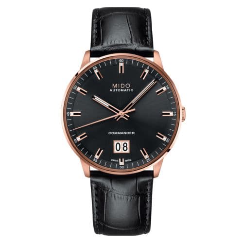 Mido Commander Big Date Rose Gold / Grey / Bracelet
