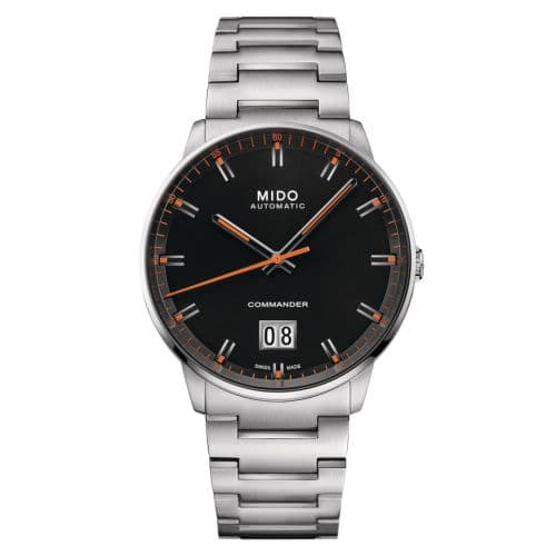 Mido Commander Big Date Stainless Steel / Black / Bracelet