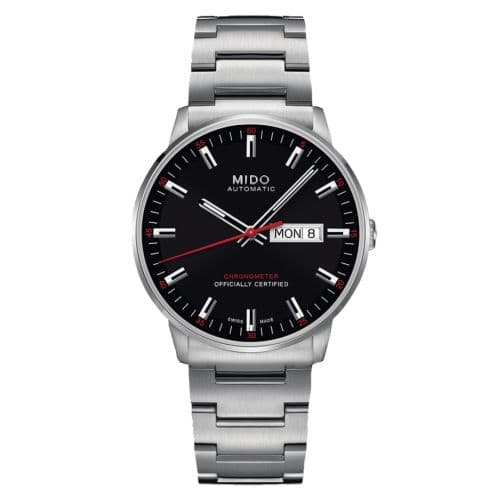 Mido Commander Chronometer Stainless Steel / Black / Bracelet