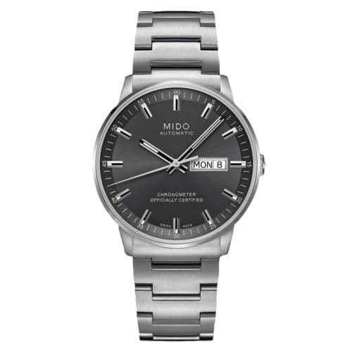 Mido Commander Chronometer Stainless Steel / Grey / Bracelet