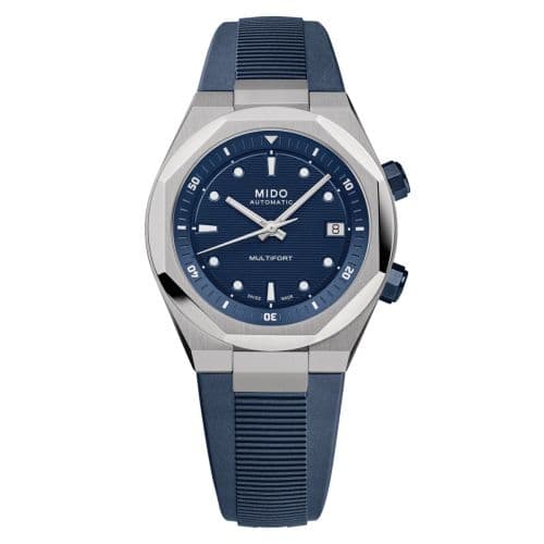 Mido Multifort 8 Stainless Steel / Blue / Rubber