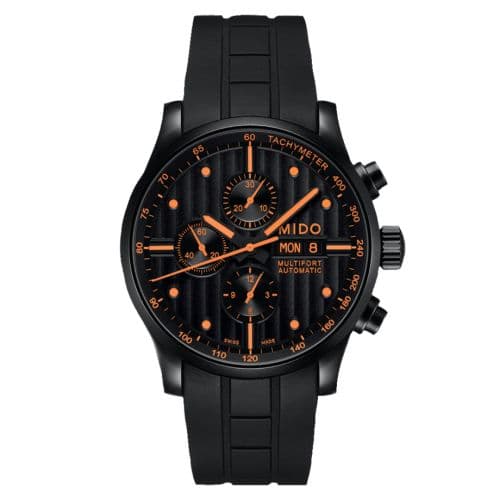 Mido Multifort Chronograph PVD / Black / Rubber