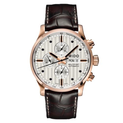 Mido Multifort Chronograph Rose Gold / Silver