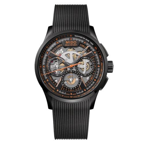 Mido Multifort Chronograph Skeleton PVD / Rubber