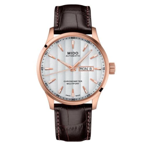 Mido Multifort Chronometer 1 Rose Gold / Silver / Strap