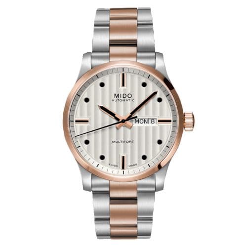 Mido Multifort Gent Stainless Steel / Rose Gold / Silver / Bracelet