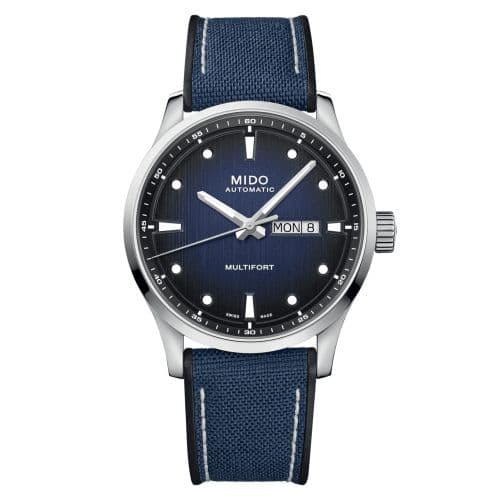 Mido Multifort M Stainless Steel / Blue