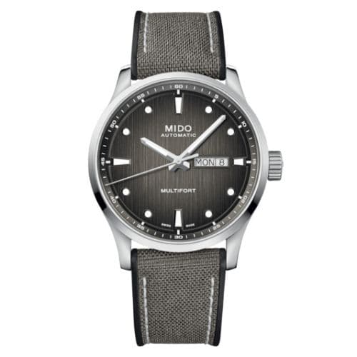 Mido Multifort M Stainless Steel / Grey