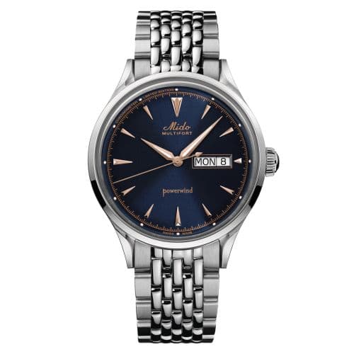Mido Multifort Powerwind Stainless Steel / Blue / Bracelet