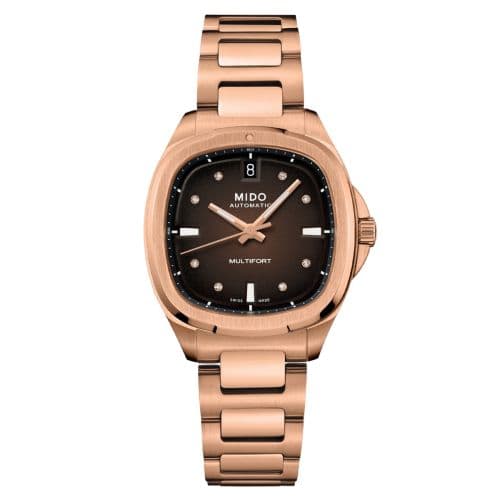 Mido Multifort TV 35 Rose Gold / Brown / Bracelet