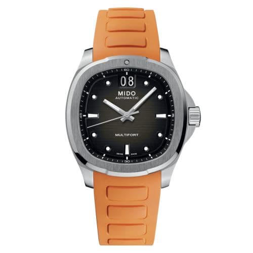 Mido Multifort TV Big Date Stainless Steel / Green / Rubber