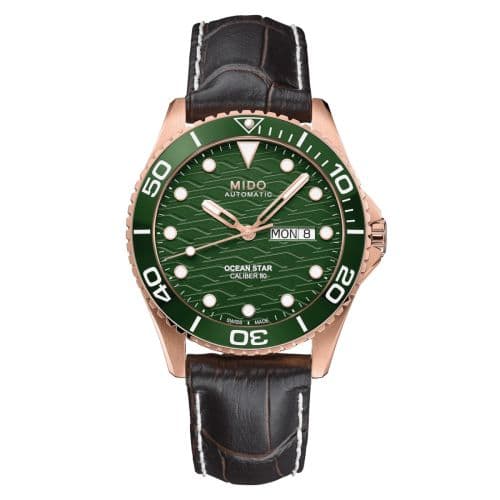Mido Ocean Star 200C Rose Gold / Green