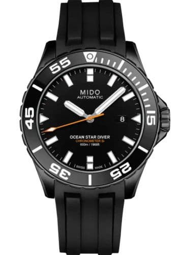 Mido Ocean Star 600 Chronometer DLC / Black / Rubber