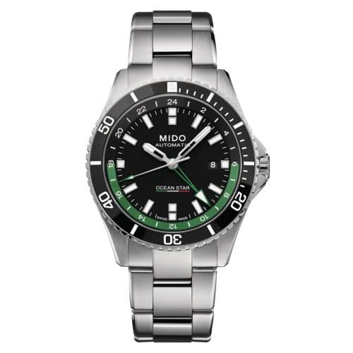 Mido Ocean Star GMT Stainless Steel / Black =Green / Bracelet