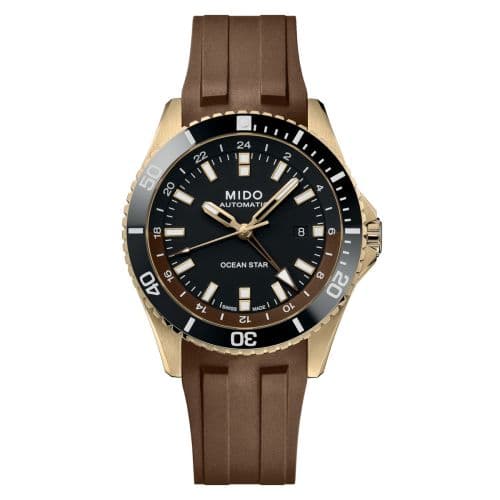 Mido Ocean Star GMT Yellow Gold / Black / Rubber