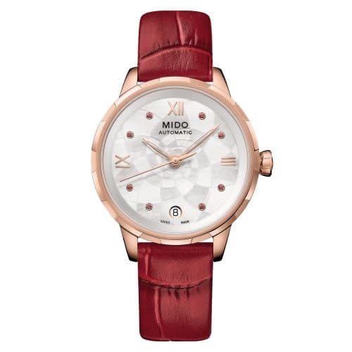 Mido Rainflower Origin Rose Gold / MOP - Ruby