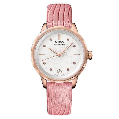 Mido Rainflower Origin Rose Gold / White - Sapphire