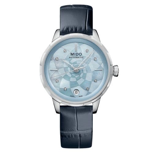 Mido Rainflower Origin Stainless Steel / Blue MOP