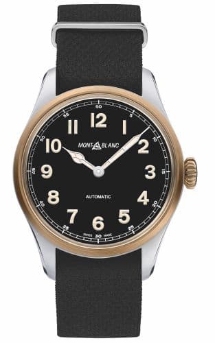 Montblanc 1858 Automatic 40 Stainless Steel / Bronze / Black / NATO