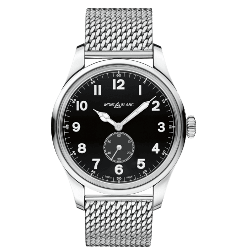 Montblanc 1858 Automatic Small Second Stainless Steel / Black