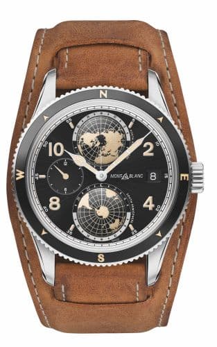 Montblanc 1858 Geosphere Stainless Steel / Black / Bund