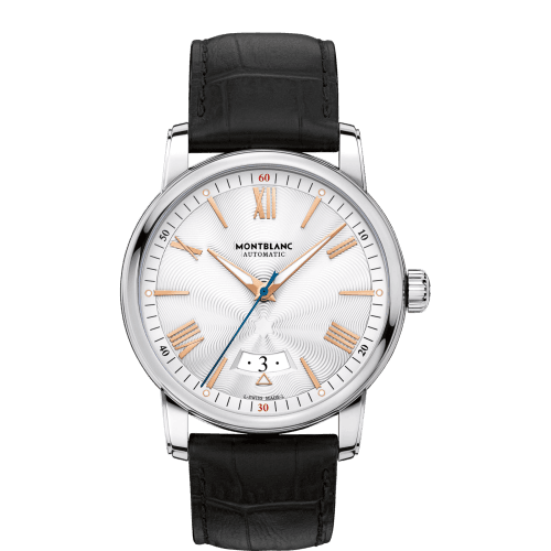 Montblanc 4810 Date Automatic Stainless Steel / Silver / Alligator