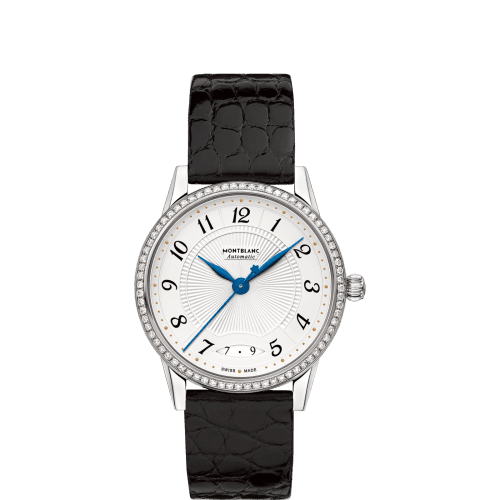 Montblanc Bohème Date Automatic 34 Stainless Steel / Diamond / White