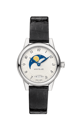 Montblanc Bohème Moonphase Quartz 27 Stainless Steel / Silver / Alligator