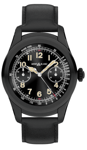 Montblanc Summit Stainless Steel / PVD / Black Calfskin