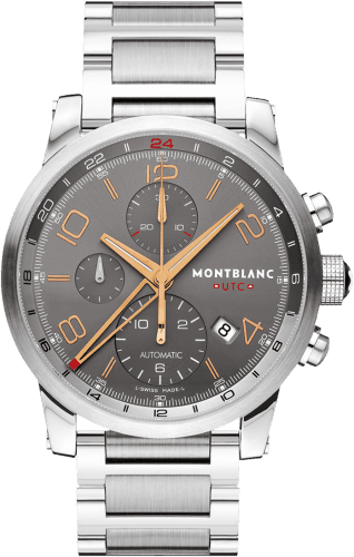 Montblanc TimeWalker Chrono Voyager UTC Anthracite / Bracelet