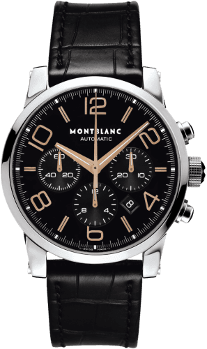 Montblanc Timewalker Chronograph Automatic 4810 Black / Red Gold Numerals