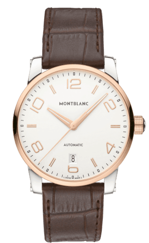 Montblanc TimeWalker Date Automatic 39 Two Tone Red / Silver
