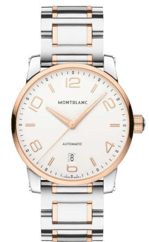Montblanc TimeWalker Date Automatic 39 Two Tone Red / White / Bracelet