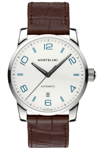 Montblanc TimeWalker Date Automatic 42 Silver / Blue Numerals