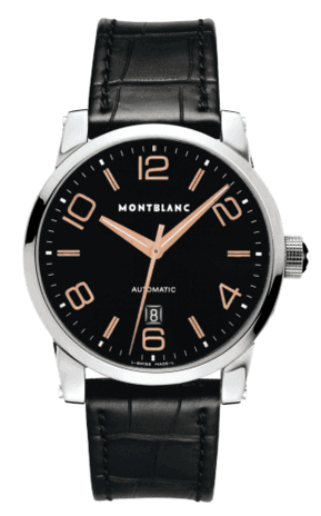 Montblanc TimeWalker Date Automatic 4810 42 Black / Red Gold Numerals