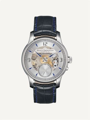 Moritz Grossmann Atum Pure L Stainless Steel / Blue