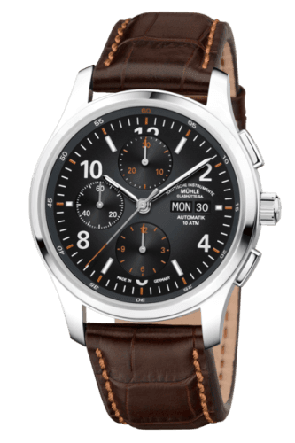 Mühle Glashütte Lunova Datum Chronograph Black / Strap